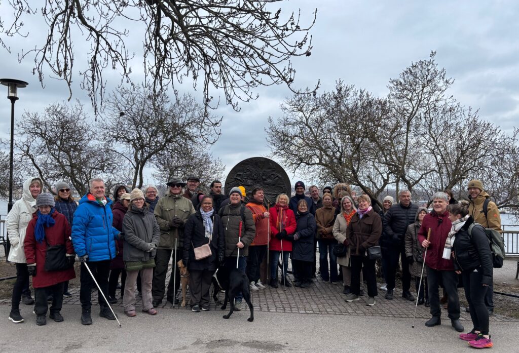 Gruppbild på deltagare på vandringen.